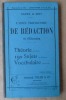 L'Année Préparatoire de Rédaction et D'Elocution. Cour Moyen. Livre du maître. Programme de 1887.. Carré et Moy.