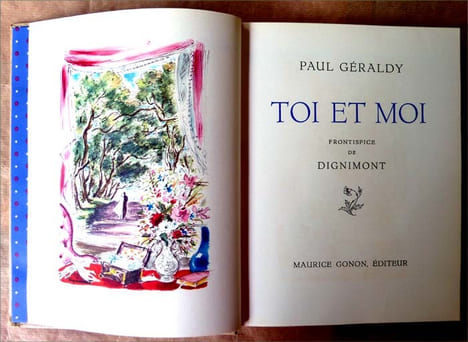 Toi et Moi. (Paul Bonet).. Géraldy (Paul).