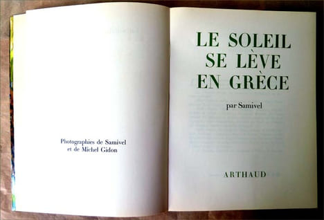 Le Soleil se Lève en Grèce.. Samivel.