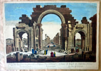 L'Entrée du Temple du Soleil dans Palmyre (Syrie); du côté de l'Orient.