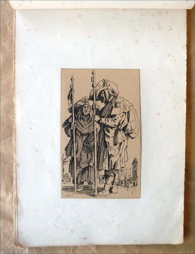 Capitano de Baroni. 25 planches gravées au XIXème d'après la célèbre série de gravure du maître de Nancy appelée "Les Gueux".. [D'après Jacques ...