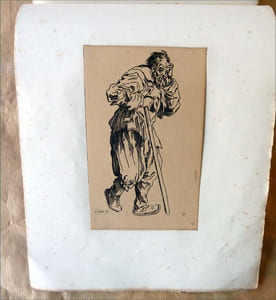 Capitano de Baroni. 25 planches gravées au XIXème d'après la célèbre série de gravure du maître de Nancy appelée "Les Gueux".