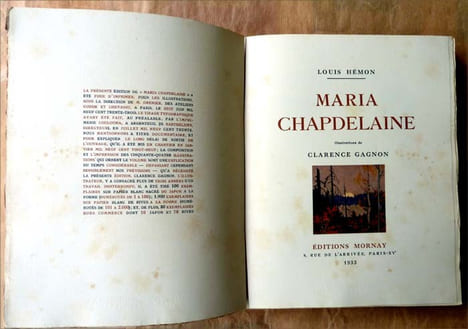 Maria Chapdelaine. Illustrations de Clarence Gagnon.. Hémon (Louis).