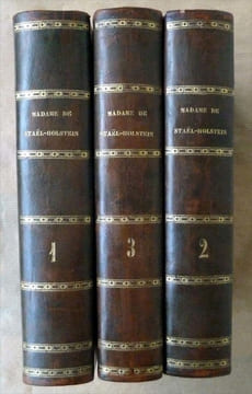 Oeuvres de Madame La Baronne de Staël-Holstein (en 3 volumes).. Staël-Holstein (Madame La Baronne).