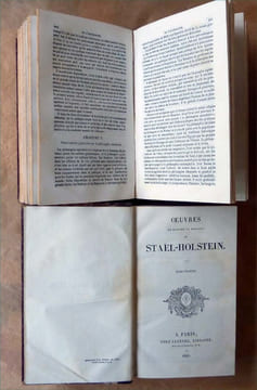 Oeuvres de Madame La Baronne de Staël-Holstein (en 3 volumes).. Staël-Holstein (Madame La Baronne).