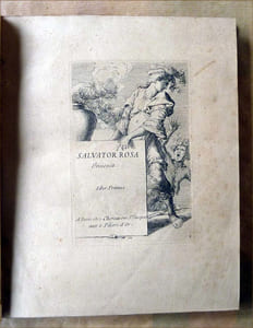 Un recueil de 60 épreuves à l'eau forte d'après Salvatore Rosa. Liber Primus. Liber Secundus. Liber Tertius. Liber Quartus.  