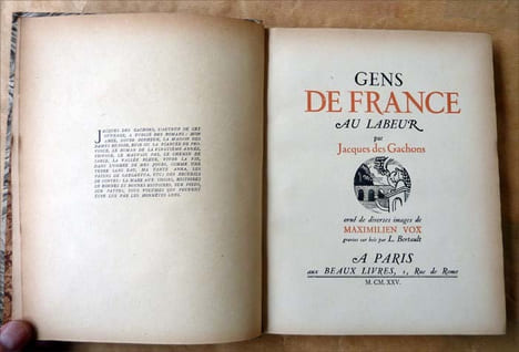 Gens de France au Labeur. . Des Gachons (Jacques).