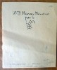 Une signature autographe spectaculaire de lanza del Vasto à M. Henry Baudier. . Lanza Del Vasto.