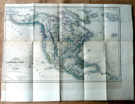 Carte Générale de l'Amérique du Nord et des Iles qui en dépendent. . Dufour; dressée sous la direction D'Alcide d'Orbigny.