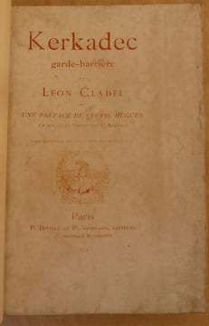 Kerkadec Garde-Barrière. Edition Originale sur Japon.. Cladel (Léon).