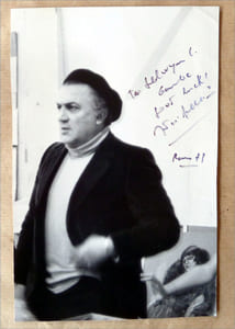 Amarcord. Je me souviens. Avec une photo dédicacée signée de Fellini, à Rome en 1973.