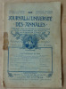 Journal de l'Université. Des Annales. Du 15 octobre 1909. . Collectif .