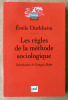 Les Règles de la Méthode Sociologique. Introduction de François Dubet.. Durkheim (Emile).