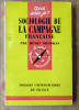 Sociologie de la campagne Française;. Mendras (Henri).