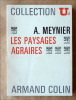 Les Paysages Agraires.. Meynier (A.).