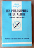 Les Philosophies de la Nature. . Ambacher (Michel).