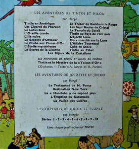 Tintin en Amérique. 