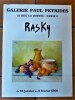 Rasky. Une affiche éditée à l'occasion de l'exposition à la Galerie Paul Pétridès du 18 janvier au 2 février 1966.. Rasky.