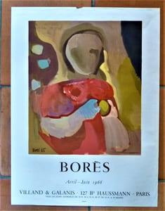 Borès. Affiche éditée à l'occasion de l'exposition à la Galerie Villand & Galanis, en avril-juin 1966.