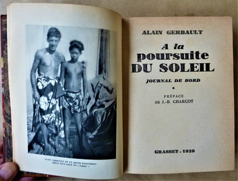 A la poursuite du soleil. Journal de bord.. Gerbault ( Alain).