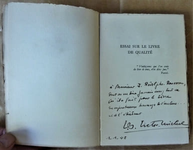 Essai sur le livre de qualité.