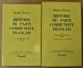 Histoire du Parti Communiste Français. Vol. 1; De la Guerre à la Guerre; 1917-1939; Vol. 2; Vingt-cinq ans de drames; 1939-1965.. Fauvet (Jacques); ...