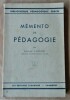 Mémento de Pédagogie. Bibliothèque pédagogique EDSCO.. Cadenel (Fortuné).