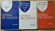 Mémoires de Guerre. T.I; L'Appel, 1940-1942; T.II, L'Unité, 1942-1944; T.III, Le Salut, 1944-1946.. De Gaulle (Charles).