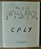 "Ballads". Catalogue édité à Paris à l'occasion du vernissage de l'exposition de Copley à la Galerie Alexandre Iolas, Boulevard Saint-Germain à ...