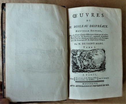 Oeuvres de M. Boileau Despréaux. Nouvelle édition. Avec des éclaircissements historiques donnés par lui-même,et rédigés par M. Brossette; augmentée de ...