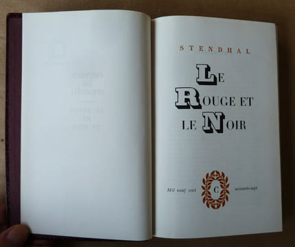 Le Rouge et le Noir.. Stendhal.