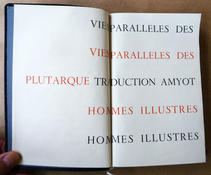 Vies Parallèles des Hommes Illustres. Introduction et notes de Jean Massin.. Plutarque.