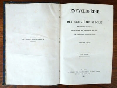 Encyclopédie du Dix-Neuvième Siècle. Répertoire Universel des Sciences, des Lettres et des Arts. Avec la Biographie et de nombreuses Gravures. Troisième édition.