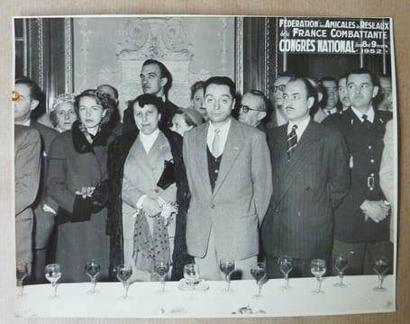 Une photographie représentant des participants au Congrès National de l'association de 8 et 9 mars 1952.. Fédération des Amicales de Réseaux de La ...