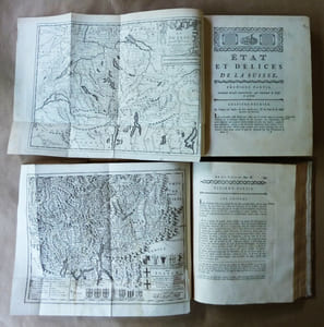 Etat et Délices de La Suisse ou Description Historique et Géographique des treize cantons Suisses et de leurs alliés. Nouvelle édition, corrigée & considérablement augmentée par plusieurs auteurs célèbres, et enrichie de figures en taille-douce & et de cartes géographiques.