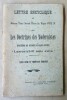 Lettre Encyclique sur Les Doctrines des Modernistes, précédée du Décret du Saint-Office "Lamentabili sane exitu".. Pie X (Notre Très Saint Père Le ...