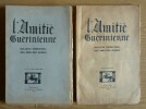 L'Amitié Guérinienne. Bulletin des amis des Guérin. Ensemble de 88 numéros de format in 8° nombreuses gravures sur bois placées en frontispice.   Du ...