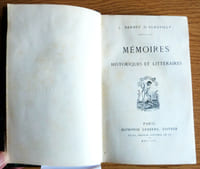Mémoires Historiques et Littéraires. XIXe siècle, deuxième série, Les uvres et Les Hommes.