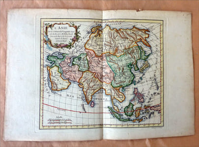 Carte Géographique de l'Asie.