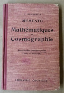 Mémento. Mathématiques et Cosmographie.