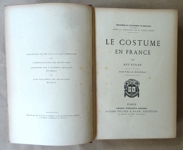 Le Costume en France. Nouvelle édition.