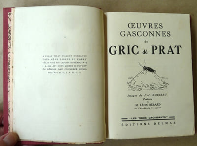uvres Gasconnes de Gric dé Prat.