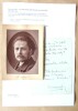 Une belle photographie d'époque ainsi qu'un billet autographe signé.. Massenet (Jules).