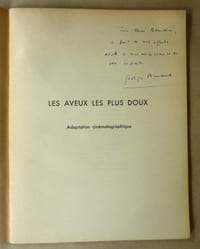 Les Aveux les Plus Doux. Adaptation Cinématographique.