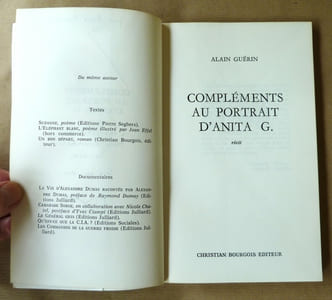 Compléments au portrait d'Anita G..