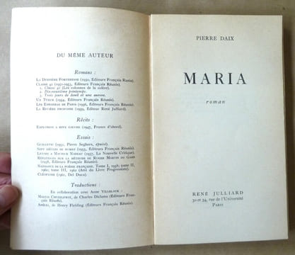 Maria.. Daix (Pierre).