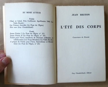 L'Eté des Corps.