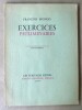 Exercices Préliminaires.. Monod (François).