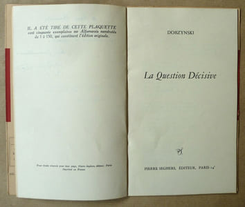 La Question Décisive.