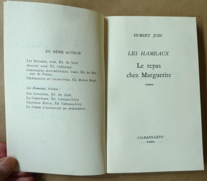 Le repas chez Marguerite.. Juin (Hubert).